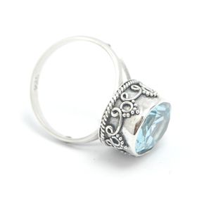 Amazonite gemstone ring