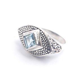 Amazonite gemstone ring