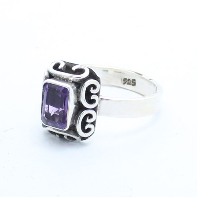 Gem stone ring - sterling silver jewelry semi precious stone ...